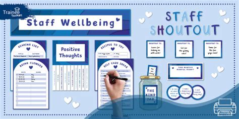 Teacher Training Wellbeing Display Pack Teacher Made