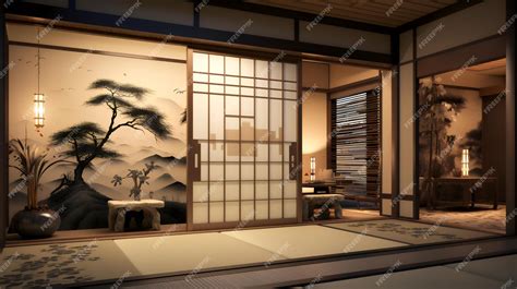 Premium Photo A Japanesestyle Entrance Hall With A Genkan Foyer