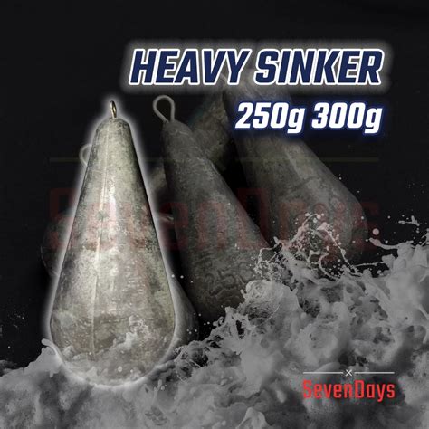 Heavy Drop Sinker G G Batu Ladung Timah Pancing Fishing Weight