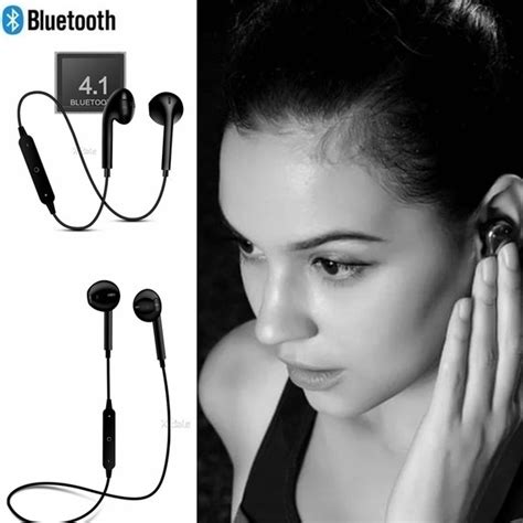 Headset Fone De Ouvido S6 Universal Bluetooth 4 1 Sem Fio Intra