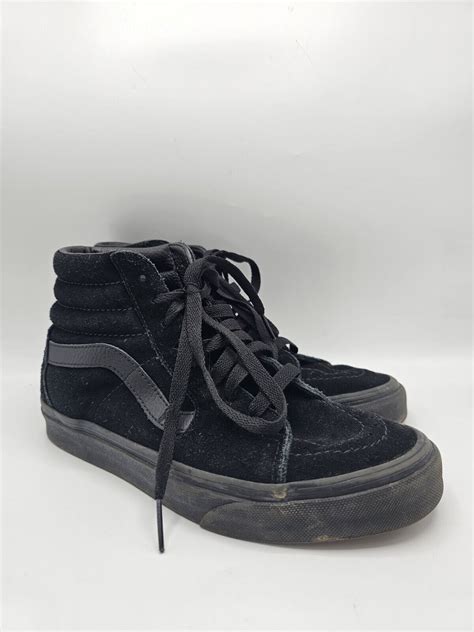 VANS SK8 Hi Top All black Suede Skate Shoes Women Siz… - Gem