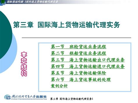 第三章 国际海上货物运输代理实务word文档在线阅读与下载无忧文档