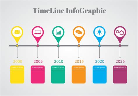 Colorful Timeline Infographic Vector 122111 Vector Art At Vecteezy