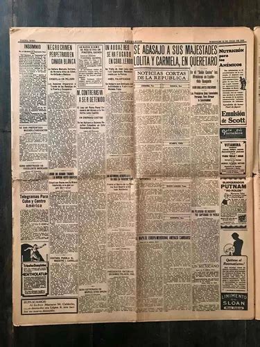 Antiguo Periódico Noticia Asesinato De Álvaro Obregón 1928 En Venta