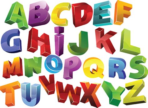 D Alphabet Wall Decals Nursery Wall Decal Murals Primedecals