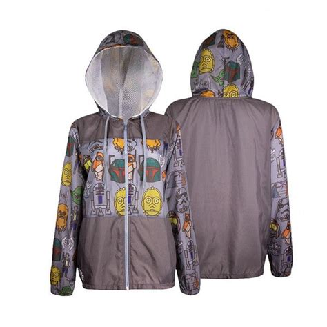 Womens Star Wars Sketch Character Windbreaker At Thinkgeek ⭐️ Star