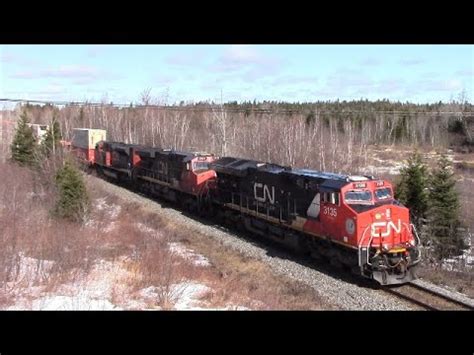 Repainted Tier 4 Gevo Leads CN Stack Train 120 W Inspection Car DPU