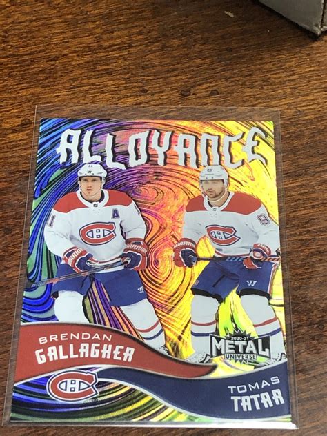 Skybox Metal Universe Alloyance Gallagher Tatar Al Montreal