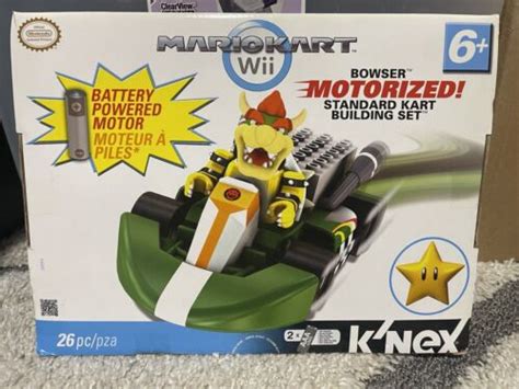 K NEX MARIO KART WII BOWSER MOTORIZED BUILDING SET NEW WITH SUPER STAR