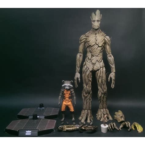 野獸國 Hot Toys MMS 星際異攻隊 火箭 火箭浣熊 樹人 格魯特 雙人組 非 MMS 蝦皮購物