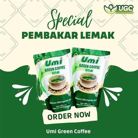 Jual Umi Green Coffee UGC ASLI Biji Kopi Hijau Kesehatan Herbal