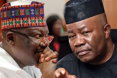 JUST IN Akpabio Takes Action As Ex Senate President Lawan Openly