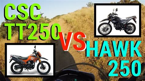 Csc Tt250 Vs Hawk 250 Whats The Difference A Chinese Dual Sport