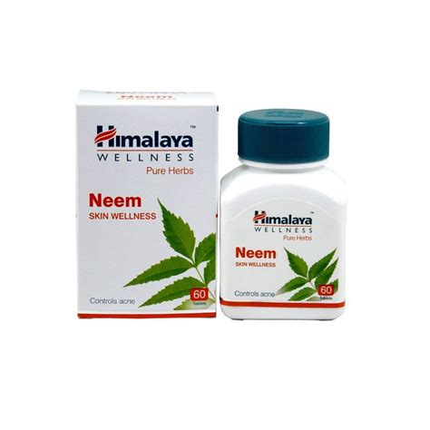 Himalaya Neem Skin Wellness Tablets White 60 Count