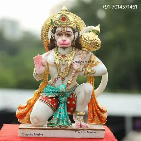 Marble Veer Hanuman Ji Statue 24 Inches Home At Rs 65500 In Udaipur