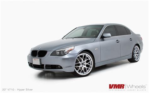 VMR Wheels 20 Hyper Silver V710 On Titanium Silver Metallic E60 BMW