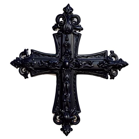 Download Gothic Black Cross Png Hng62