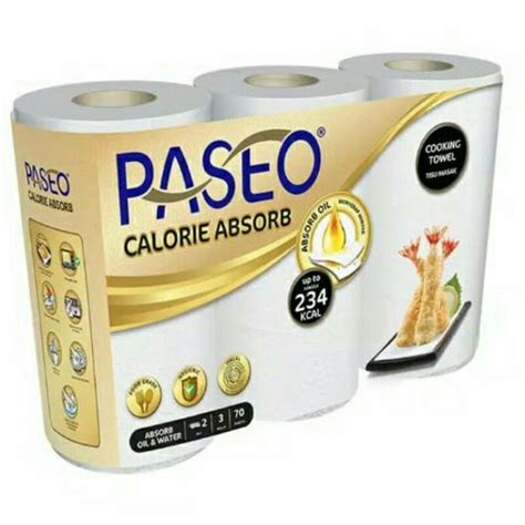 Jual TISSUE PASEO CALORIE ABSORB TOWEL COOKING 3 IN 1 Shopee Indonesia