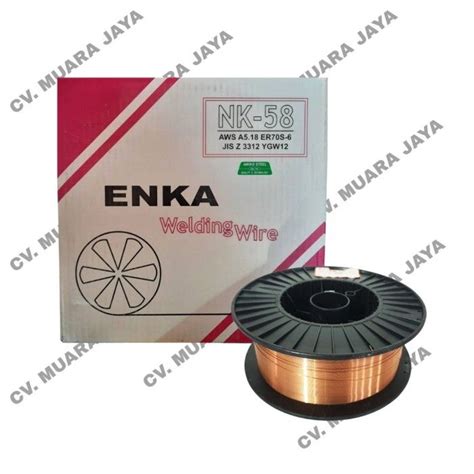 Kawat Las Co2 MIG Besi 0 8mm 15kg ER70S ENKA NK 58 Lazada Indonesia