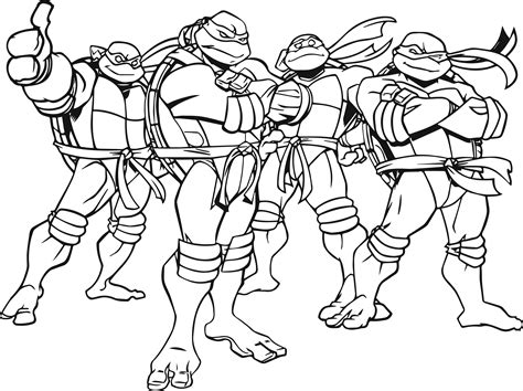 Teenage Mutant Ninja Turtles Free Coloring Pages at GetDrawings | Free ...