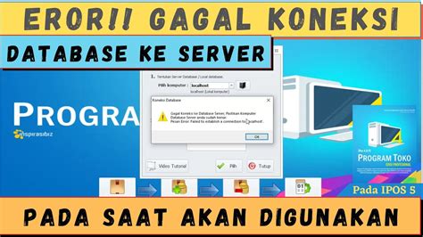 Solusi Gagal Koneksi Ke Database Server Di Program Ipos Saat Akan