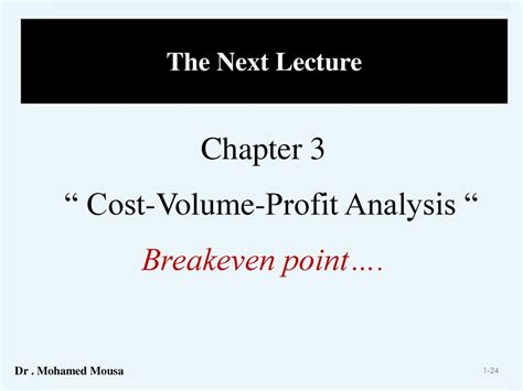 Chapter 3 Cost Volume Profit Analysis Breakeven Point Ppt Download