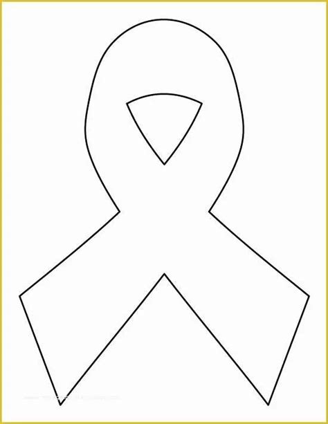 Cancer Ribbon Template