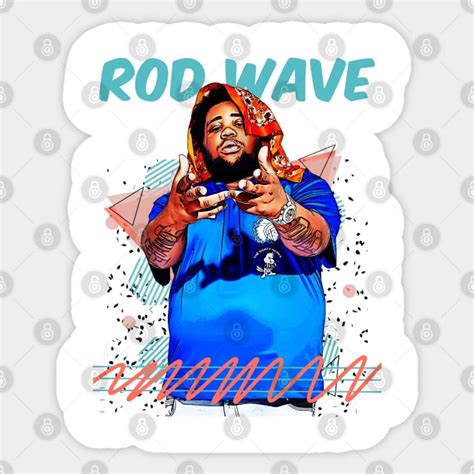 Retro Vintage Rod Wave Fan Art Design - Rod Wave - Sticker | TeePublic