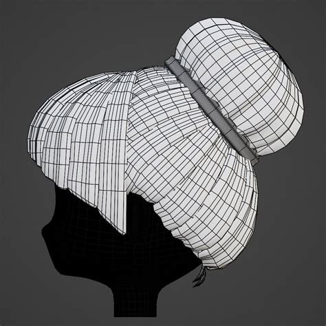 Hair style female 07 3D model | CGTrader