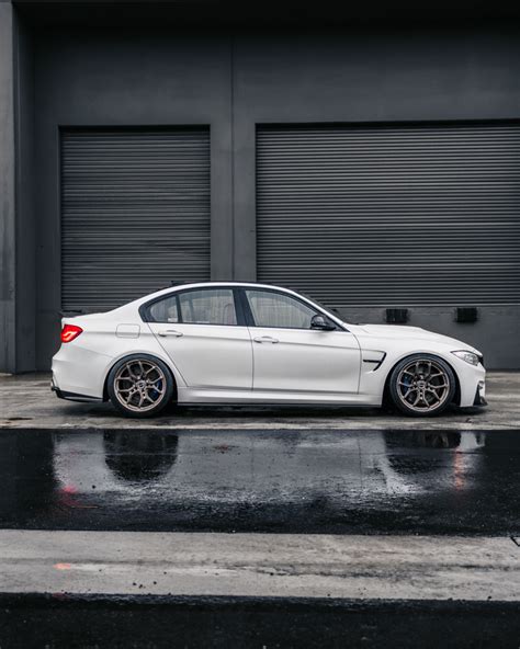 White BMW F80 M3 Brixton Forged