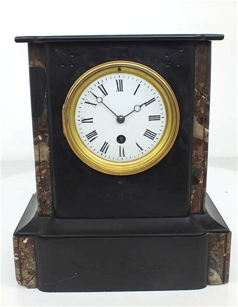 French Mantel Clock - Slate Marble Clock - Antique Clocks | eBay