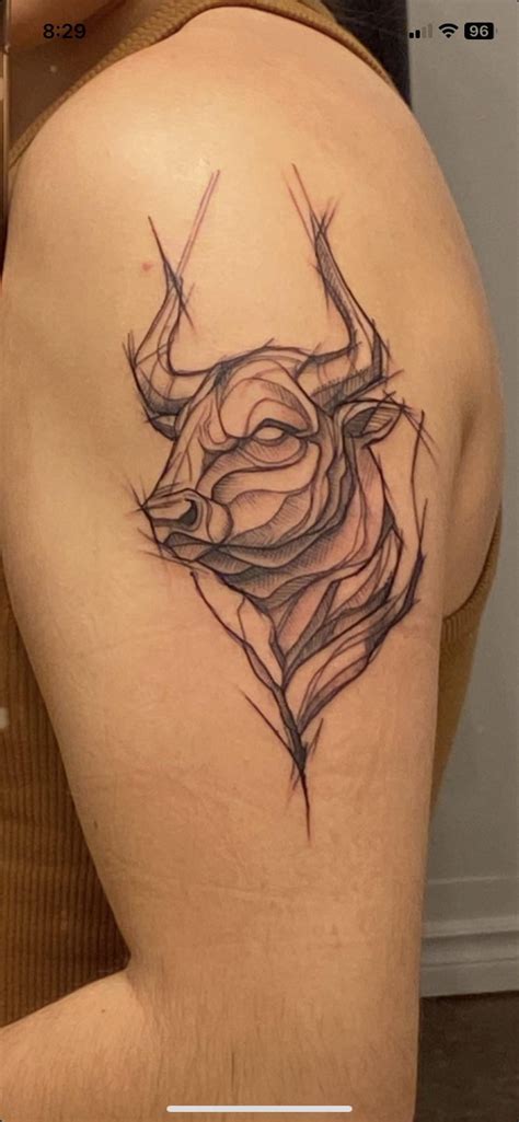 Taurus Bull Head Tattoos