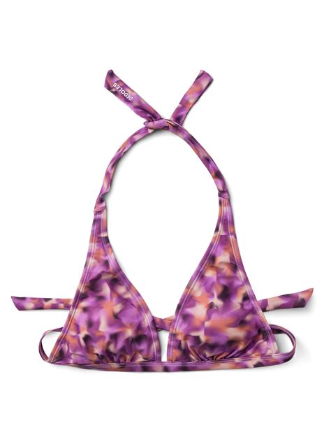 Haut De Bikini Triangulaire Rigolo Camouflage Rose Dedoles