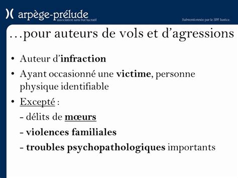 Mesures Judiciaires Alternatives Asbl Arpège Prélude G Roupe De