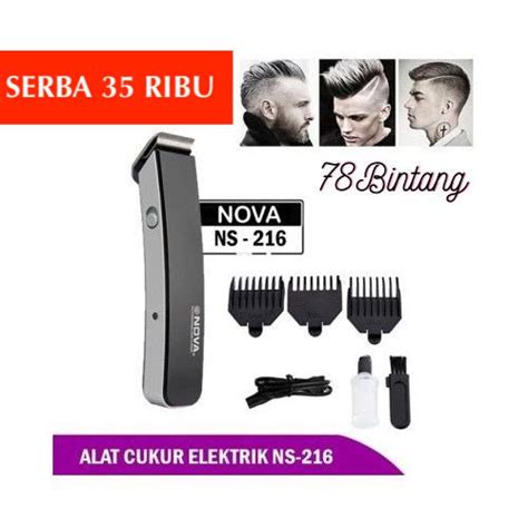 Mesin Cukur Rambut Kumis Dan Jenggot Ns Alat Cukur Nova Portable