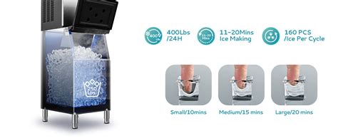 Amazon EUHOMY Commercial Ice Maker Machine 400Lbs 24H SECOP