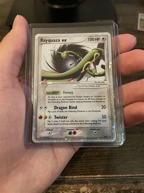 Rayquaza Ex Black Star Promo Holo Rare Pokemon Card