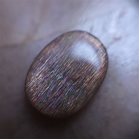 Rainbow Meteor Shower Sunstone Oval Cabochon X Mm A Etsy