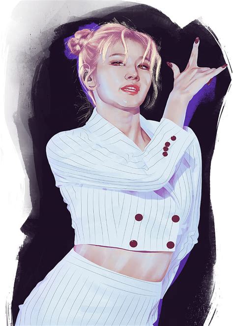 Twice Sana Digital Art By Dzchann Fine Art America