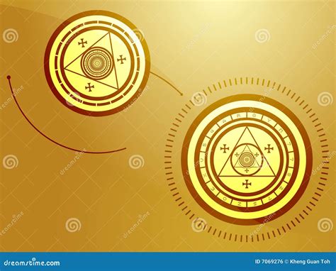 Occult symbols stock illustration. Image of cabalistic - 7069276