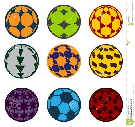 Football And Soccer Balls Stock Vector Illustration Of Balls 62895972