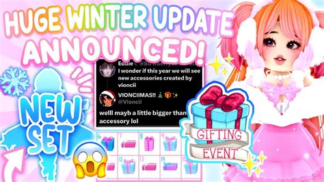 Huge New Royale High Update Winter Set Accessories More Glitter