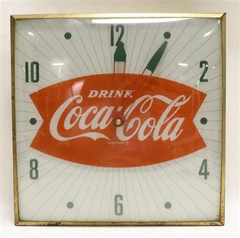 Coca Cola Lighted Clock Value Price Guide