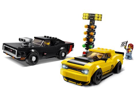 LEGO Speed Champions 2018 Dodge Challenger SRT Demon And 1970 Dodge ...