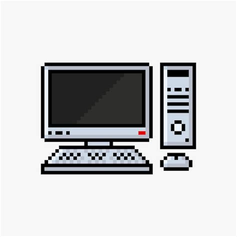 Premium Vector Personal Computer Pixel Art