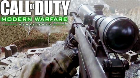 Call Of Duty Modern Warfare Remastered Sniper One Shot One Kill