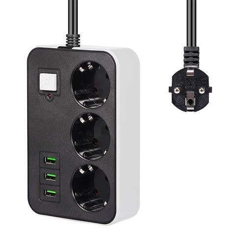 Умная USB Розетка с розеткой, штепсельная вилка европейского стандарта ...