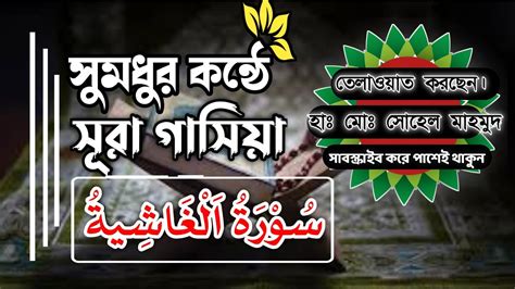 ০৪৪ সূরা আল গাশিয়াহ্ Surah Al Ghashiyah শান্তিময় কুরআন তেলাওয়াত I سورة الغاشية Surah