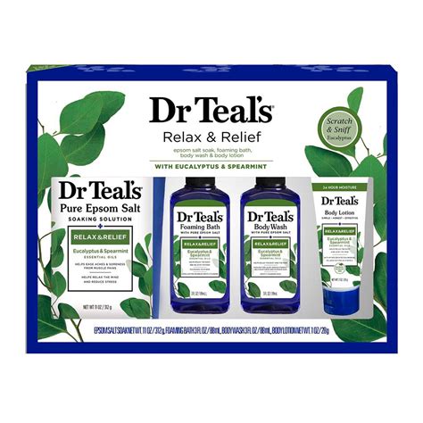 Dr Teal S Relax And Relief Set Eucalyptus And Spearmint Shop Bath And Skin Care Sets At H E B