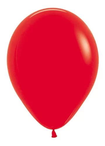 Globos De L Tex Fashion R Globos Unid Color Rojo Mercadolibre